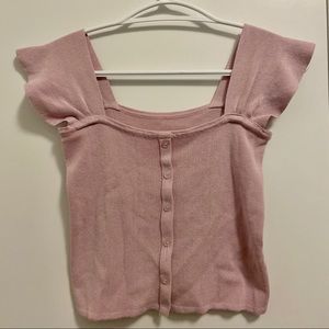 Lavender Knit Top